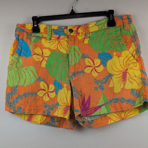 Polo Ralph Lauren Tropical Floral Shorts Size 8 Linen Blend Classic Summer - Picture 12 of 12